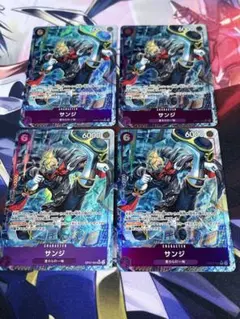 サンジ SR パラレル OP07-064 4枚セット