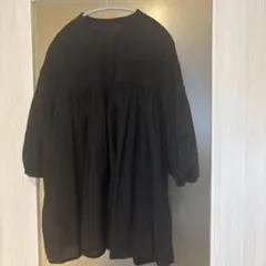 ブラック チュニック ブラウス
