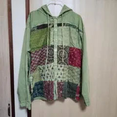 チャイハネෆ˚*フード付きパッチワークパーカーのサムネイル