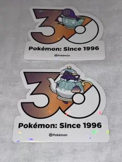 韓国限定】 ヤバソチャ ポケモン ポップアップ 30周年ステッカー ①