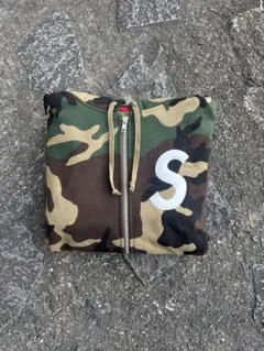 Supreme S Logo Zip Up Hooded Sweatshirt