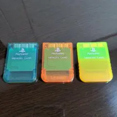美品/PlayStation メモリーカード 3個セット