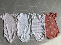 プチバトー　半袖ロンパース　ハート