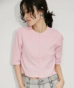 ADAMETROPE'FEMME クールタッチニットカーディガン