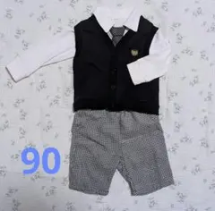 サイズ90 男の子　セレモニースーツ ベスト・シャツ・パンツセット