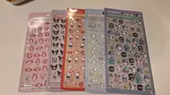 ボンボンドロップシール サンリオミニ おまとめ 5枚セット