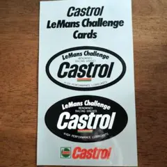 Castrol LeMans Challenge Cards ステッカー