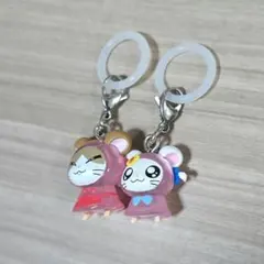 リボンちゃん、まいどくん　ハム太郎めじるしアクセサリーストラップ 2個セット