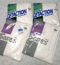 ANGLE GETACTION メンズ 半袖シャツ 4枚セット