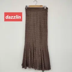 □［dazzlin］ ブラウン マーメイドスカート タイト