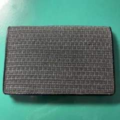 未使用　重要無形文化財本場結城紬　名刺入れ