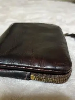 PORTER ポーター ソーク ラウンドファスナー 二つ折り財布 ブラウン 本革のサムネイル