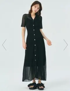 新品未使用FRAY I.D（フレイ アイディー）アイレットレースニットワンピース