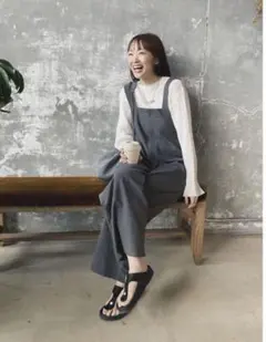 ooju LEE別注 洗えるサロペット キッズと親子リンクも 野尻美穂着用