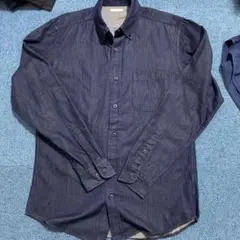 GU ダークブルー デニムシャツ Mサイズ