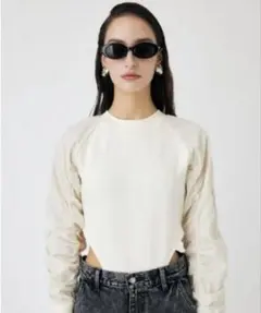 moussy オフホワイト 長袖ボディスーツのサムネイル