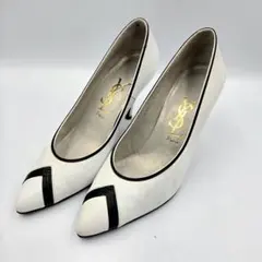 YVES SAINT LAURENT パンプス ホワイト