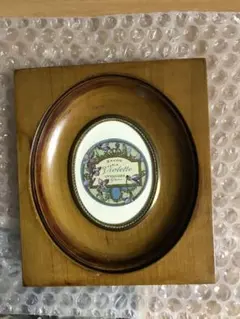 ヴィンテージ/フレーム/ソープラベル/ミニフレーム/印刷物/アンティーク調/木製