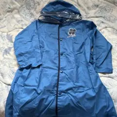 青色フード付きレインコート♡美品♡120サイズ
