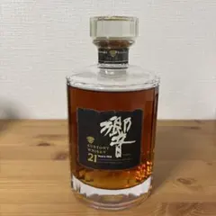 古酒 　SUNTORY 響 21年 ミニボトル　旧デザインの黒文字・金文字仕様 古酒 SUNTORY 響 21年 ミニボトル 旧デザインの黒文字・金文字仕様