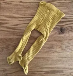 condor リブタイツ　マスタード　サイズ0