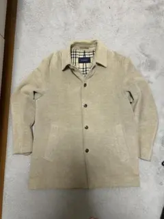 良品✨バーバリーロンドン ハーフコート ノバチェック ウール ベージュ L