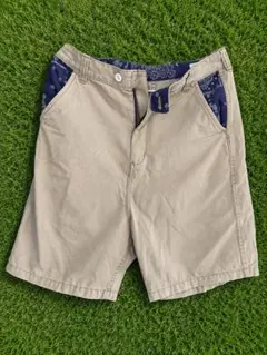 MACKDADDY ショートパンツ ベージュ ペイズリー柄のサムネイル