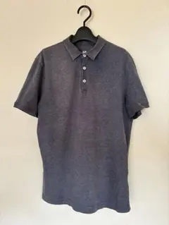 H&M ポロシャツ　ブルー　S サイズ　ストレッチのサムネイル