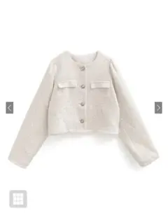 アイボリークロップドジャケット