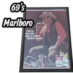 60s Marlboro ヴィンテージ広告 カウボーイ USA雑誌 レトロ