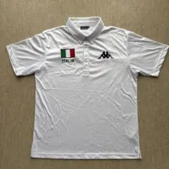 ポ*コ様 Kappa カッパ イタリア代表 オミニロゴ ボタンダウンポロシャツ