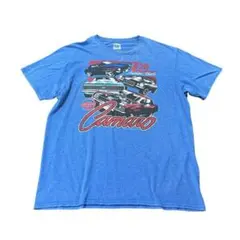 グラフィックTシャツ　シボレー•カマロ　ブルー　L 古着　8i