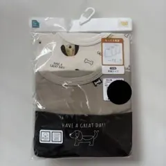 西松屋　犬デザイン アンダーシャツ あったか肌着　長袖シャツ３枚セット 100