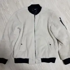 AZUL by MOUSSY アイボリー フリースジャケット