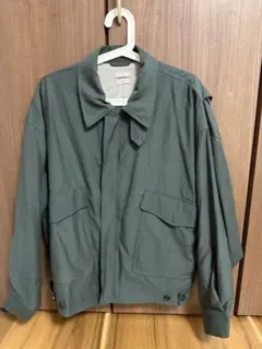 YOKE Wool Nylon Flight Jacket Green 2