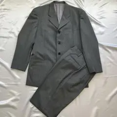 【新品未使用】クレージュオム　グレー 無地柄 ビジネススーツ　L