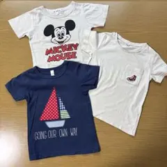 ベビー　Disney 半袖Tシャツ 3枚セット 95cm 保育園のサムネイル