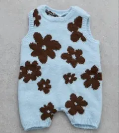 ciaopanic typy 総柄フラワーニットロンパース　80cm