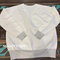 NOLLEY'S ホワイト Vネック ニット 長袖