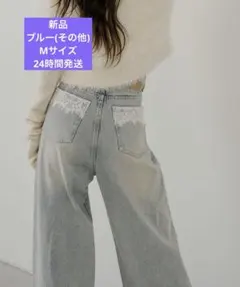 Chico ポケットレースワイドデニム