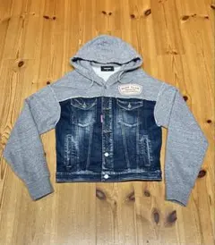 DSQUARED2 メンズ　デニム＆スウェットフーディー