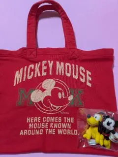レア☆東京ディズニーランド☆ミッキー+プルートマスコット+おまけ ☆新品未使用