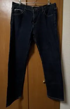ストレッチデニム　ジーンズ　ストレート　80 ネイビーのサムネイル