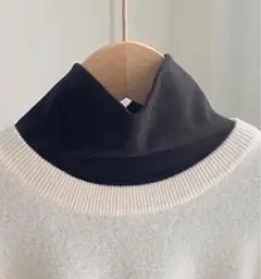 ブラック　タートルネック　つけ襟　ネックウォーマー