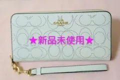 ✿新品未使用✿COACH コーチ 長財布 ホワイト✿C4715✿のサムネイル