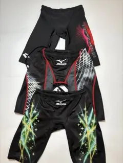 Mizuno 競泳水着 Sサイズ 黒/赤/グラフィック