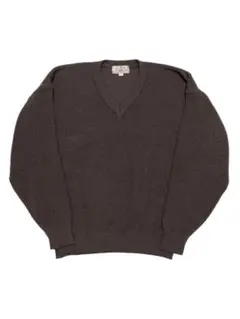00s vintage LAXZY ブラウン Vネックセーター 秋冬