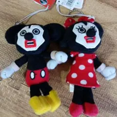Disney Cubic Mouth ミッキー・ミニー ストラップ - メルカリ