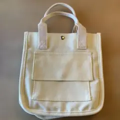 【新品未使用】キャンバストートバック　コンパクト