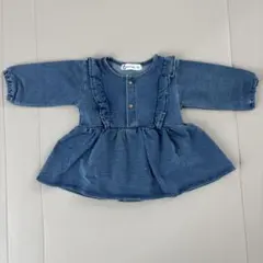 デニム　ロンパース　70cm